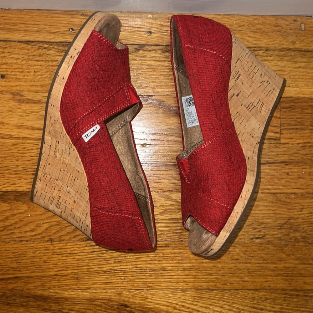 TOMS Women's Classic Espadrille Wedge Sandal - Picture 5 of 7